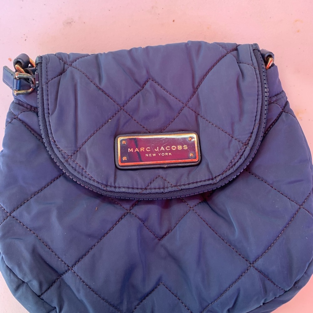 Marc Jacobs Blue Quilted Crossbody Bag